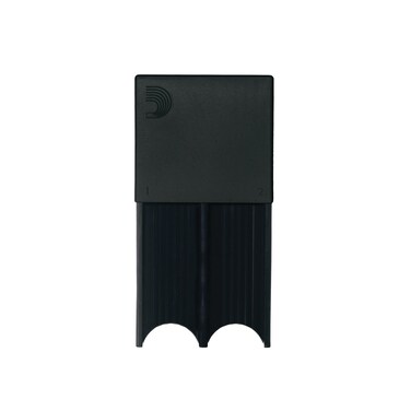 D'Addario Reed Guard - Sax &amp; Clarinet Reed Case - Fits Reeds for Bass Clarinet, Contrabass Clarinet, Tenor Saxophone, &amp; Baritone Saxophone - Holds 4 Reeds - Prevents Warping - Black