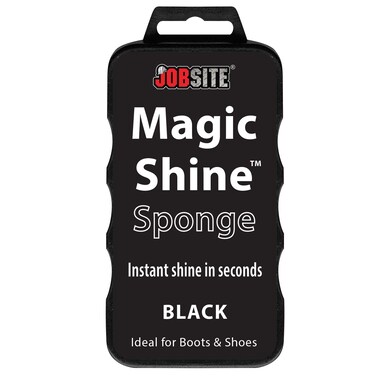 JobSite Instant Express Leather Boot &amp; Shoe Shine Sponge - Black