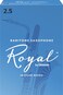 D'Addario Woodwinds - Royal Baritone Saxophone Reeds - Baritone Sax Reeds with Strong Spine - Great for Classical or Jazz - Strength 2.5