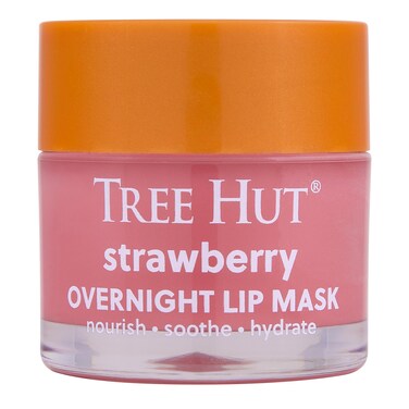 Tree Hut Strawberry Overnight Lip Mask   Leave on Overnight &amp; Wake up to Soft, Hydrated Lips   Elevate your Self Care Routine   .6 oz.