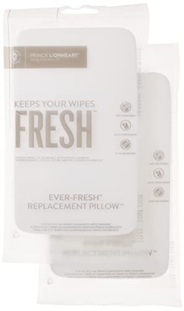 Prince Lionheart Ever-Fresh Wipe Warmer Replacement Pillows for Ultimate Baby Wipe Warmer That Keeps Baby Wipes Warmer Fresh, Prevents Discoloration or Drying Out Of Baby Wipes - 2 Pack
