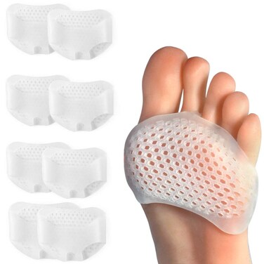 Hoogoo Toe Pads Ball of Toe Cushions Metatarsal Pads Ball of Foot Pads Mortons Neuroma Callus Metatarsal Foot Pain Relief Bunion Forefoot Cushioning Relief Women