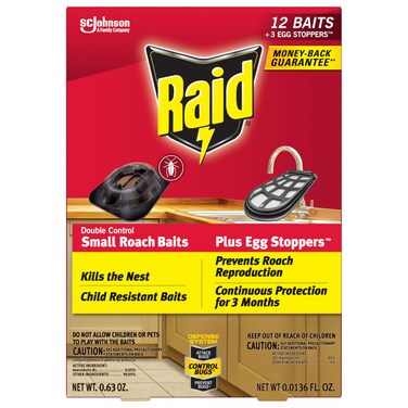 Raid Roach Killer Baits, Plus Egg Stoppers, 12 count