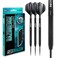 RED DRAGON Razor Edge Black 22g Tungsten Darts with Flights and Stems