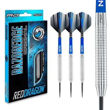 RED DRAGON Razor Edge Original 26g Tungsten Darts with Flights and Stems