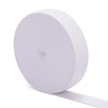 Elastic Bands for Sewing White 1 Inch 12 Yard High Elasticity Knit Spool Sewing Band for Waistbands Pants Clothes and Crafts DIY, Airisoer