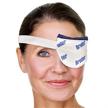 Bruder Moist Heat Eye Compress   Single Eye   Microwave Activated   Fast Acting and Effective Relief for Styes and Other Eye Irritation