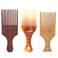 3PCS Smooth Hair Picks Wood Hair Comb Wide Flat Hair Combs for Men Women Curly Hair African Styling Afro Lift Detangle Hair Styling Tools