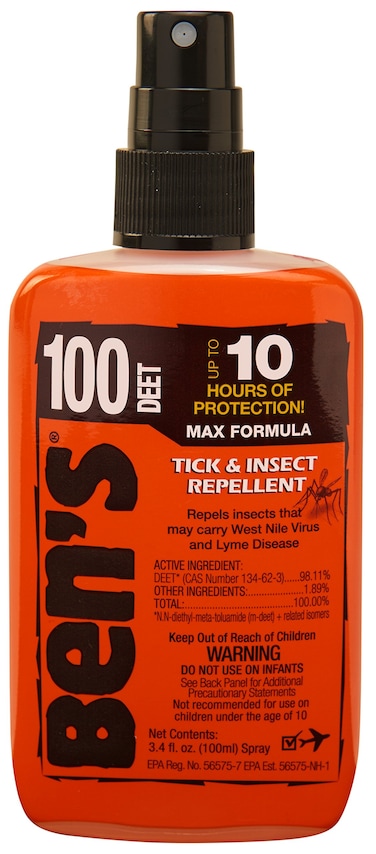Ben's 100 Tick &amp; Insect Repellent - Alcohol-Free DEET Insect Repellent Pump Spray - Offers 10 Hours of Protection for Adults &amp; Children -3.4 Fl Oz (2 Pack)