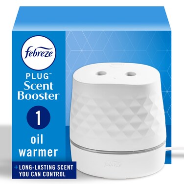 Febreze Plug Scent Booster Continuous Scent Device Oil Diffuser, Compatible with Febreze Air Freshener Plug in Refills