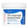 The Pharma-C Company 70% Isopropyl Alcohol Pads [100 count]. First Aid Alcohol - Antiseptic Wipes - Extra Large - Alcohol for minor cuts, scrapes and burns.