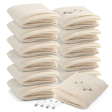 Primacare D-3680 First Aid Triangular Splint Bandage with Safety Pins for Sprain and Broken Bones Support, Latex Free Non-Woven Cotton, 40x40x56 (Pack of 12)