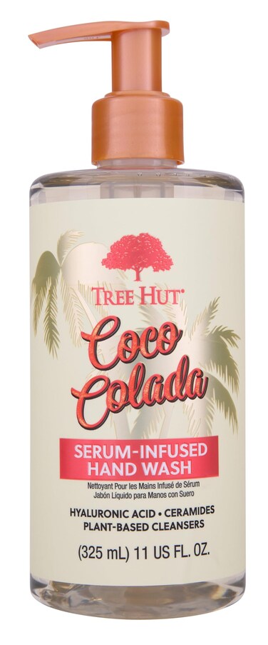 Tree Hut Coco Colada Serum Infused Hand Wash   Nourish &amp; Hydrate Hands with Strengthening Skin Care   Long Lasting Scent   Cleanse &amp; Lock in Moisture   11 fl oz.
