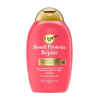 OGX Repair &amp; Protect Bond Protein Repair Conditioner, Lightweight Conditioner Targets Damaged Areas of Hair for Effective Bond Repair, Sulfate-Free Surfactants, 13 fl. oz