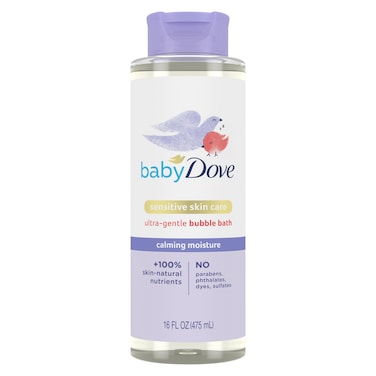 Baby Dove Bubble Bath Calming Moisture for nourished Skin and More restful Sleep Sensitive Skin Care with Skin-Natural nutrients 16 oz