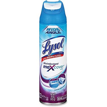 Lysol Fabric Disinfectant Spray, Sanitizing and Antibacterial Spray, For Disinfecting and Deodorizing Soft Furnishings, Lavender Fields 15 Fl. Oz (Packaging May Vary)