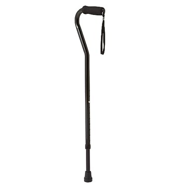 Medline Aluminum Offset Walking Cane for Seniors &amp; Adults is Portable and Lightweight for Balance, Knee Injuries, Mobility &amp; Leg Surgery Recovery