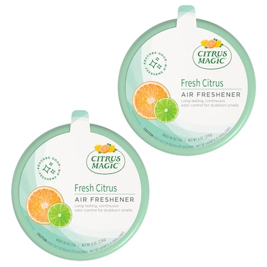 Citrus Magic 2-Pack Solid Air Freshener, 8-Ounce, Citrus