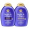OGX Thick &amp; Full + Biotin &amp; Collagen Shampoo &amp; Conditioner Set, (packaging may vary), Purple, 13 Fl Oz (Pack of 2)