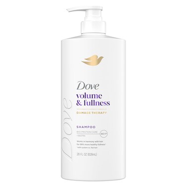 Dove Shampoo Volume &amp; Fullness for Fine, Thin Hair with Bio-Protein Care Technology and Biotin 28 Fl Oz