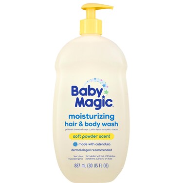 Baby Magic Moisturizing Hair &amp; Body Wash   Specially Formulated for Baby's Delicate Skin   Tear-Free   Calendula &amp; Coconut   30 fl oz.