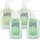 PURELL Advanced Hand Sanitizer Naturals with Plant Based Alcohol, Citrus Scent, 8 fl oz Pump Bottle (Pack of 4) - 9626-06-ECDECO