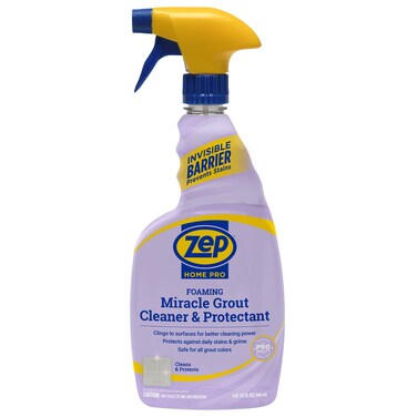 Zep Home Pro Foaming Miracle Grout Cleaner &amp; Protectant - 32 Fl. OZ - (Pack of 1) 2-in-1 for Sparkling Clean Grout Lines