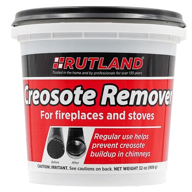 Rutland Creosote Remover, Fireplace, Wood Stove &amp; Chimney Cleaner, 2 lb Tub