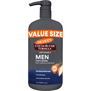 Palmer's Cocoa Butter Formula Men's 3-in-1 Fast Absorbing Face &amp; Body Lotion, 33.8 oz.