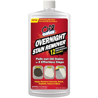 Overnight Stain Remover for Cleaning Oil Stains on Concrete, Driveway, Pavers &amp; Garage Floors,White, AOD3232301