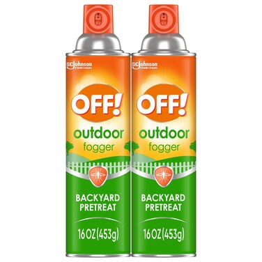 OFF! Outdoor Insect &amp; Mosquito Repellent Fogger, Backyard Pretreat, Kills &amp; Repels Insects in an up to 900 sq, ft, area, 16 oz (Pack of 2)