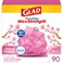 Glad ForceFlex MaxStrength Tall Kitchen Drawstring Trash Bags, 13 Gal, Cherry Blossom, 90 Ct (Package May Vary)