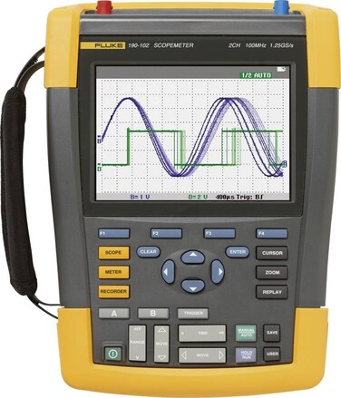 Fluke 190-504-III-S Color ScopeMeter, 500 MHz, 4 Channels, with SCC-293 kit Included