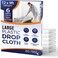 Ecotez 6 Pack 12 x 9 ft Extra Large Painter's Drop Cloth - Light &amp; Durable Dust Cover - Clear Plastic Sheet - Paint Drop Cloth - Plastic Floor Protector