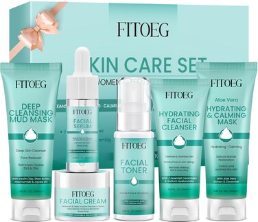 Teen Woman Gifts,Skin Care,Skincare,Hydrate,Oil Control,Pore Shrinking,Anti-Allergy Facial Skin Care Routine Set Kit Products Gift for Teen Stocking Stuffers Girls Boys 10-12 16-18 &amp;Women for All Skin