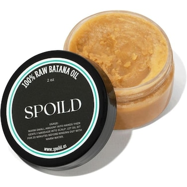 SPOILD Raw Batana Oil for Hair Growth - Sourced from Honduras, Dr. Sebi Approved, Unrefined &amp; 100% Organic - Prevents Hair Loss, Strengthens Hair 2oz