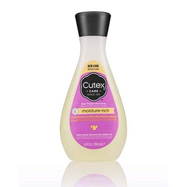 Cutex Nail Polish Remover, Moisture-Rich, 6.7 fl. oz, Sweet Almond Scent