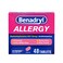 Benadryl Ultratabs Antihistamine Allergy Relief Medicine, 25 mg Diphenhydramine HCl Tablets for Relief of Cold &amp; Allergy Symptoms Such as Sneezing, Runny Nose, &amp; Itchy Eyes &amp; Throat, 48 ct