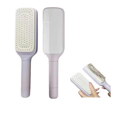 Self Cleaning Hair Brushes, Easy Clean Hair Brush with Retractable Bristles, Anti Static Massage Comb Brush for Effortless Hair Removal and Cleaning