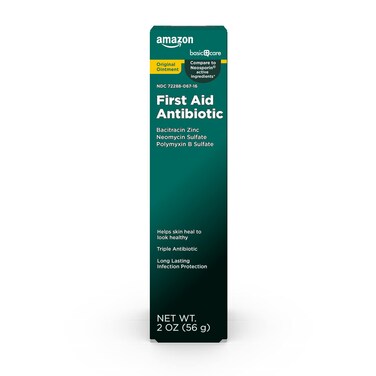 Amazon Basic Care First Aid Antibiotic Ointment, 2 ounce (Pack of 1)