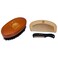 G.B.S Combo Beard Grooming set, Oval Wood Beard Brush with Boar Bristles 4 1/2" x 2 3/8", All Fine Wood Beard Comb 2" x 4" &amp; Tortoise Pocket Beard and Mustache Comb Effortless Glide