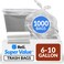 Reli. SuperValue 6-10 Gallon Trash Bags   1000 Count Bulk   Can Liners   Clear Multi-Use Garbage Bags