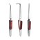 Bundle: Cross Lock Fiber Grip Soldering Tweezers Set - 6.5" Solder Tweezers ( 45-Degree Angle), 6" Solder Tweezers (Approx. 90-Degree Angle) &amp; 6.5" Straight