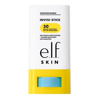 e.l.f. SKIN Suntouchable Invisi-Stick SPF 50, Clear Sunscreen For A Natural Finish, Made With Moisturizing Sunflower Seed Oil, Vegan &amp; Cruelty-Free