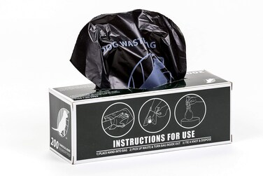 Commercial Grade 8"x13" Pet Waste Roll Bags - 40% Thicker Than Mini Roll Bags - Fit's Any Pet Waste Station - 1 roll of 200 bags - Our brand isn't printed on your bags