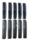 G.B.S 5.07-in Styling Essentials Fine Comb, Black, Set of 10