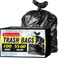 100 Count 55-60 Gallon Trash Bags, Sturdy &amp; Tear-Resistant Commercial Can Liners 55 Gallon, Large Garbage Bags, Large Black Trash Bags for Commercial, Lawn and Leaf Bags