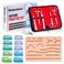 Medarchitect Suture Practice Complete Kit (30 Pieces) for Medical Student Suture Training, Include Upgrade Suture Pad with 14 Pre-Cut Wounds, Suture Tools, Suture Thread &amp; Needle
