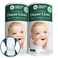 Naturally Nature Disposable Cloth Diaper Liners, Unscented, Fragrance-Free, Chlorine Free Diaper Inserts - 200 Count - (2 Rolls, 100 Sheets per Roll)