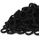 Qarwayoc 300PCS Black Hair Ties - Infant Cotton Hair Ponytail Holders Baby Hair Bands, Soft and No Damage, 1.1 Inch in Diameter, Seamless Elastic, for Babies, Kids, Toddlers and Adults